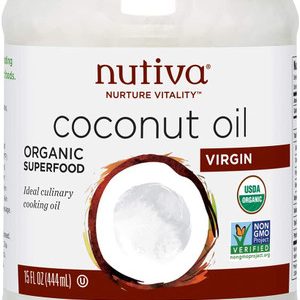 Nutiva Bio kaltgepresstes natives Kokosöl, usda bio, nicht-gmo, fairer Handel, ganze 30 zugelassen, vegan, Keto, frischen Geschmack und Aroma zum Kochen & gesunde Haut und Haar, 15 fl oz