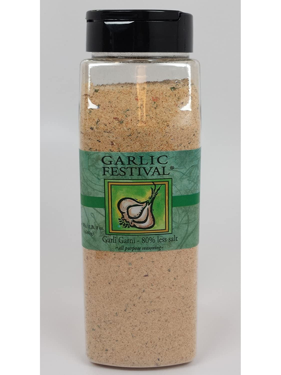 Gewürz Garli Garni 80% weniger Salz Knoblauch Festival Foods 1 lb 8