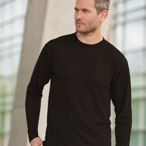 JERZEES Herren Dri-Power 100 % Polyester Langarm-T-Shirt 21LS