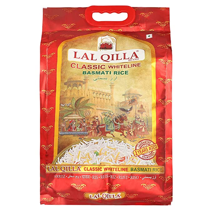 Lal Qilla klassisch Whiteline Basmati Reis, 2 Jahre alt, 10lbs