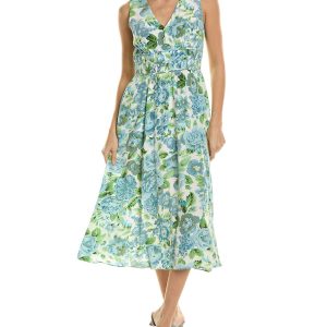 Elie Tahari Das Victoria Seiden-Midikleid