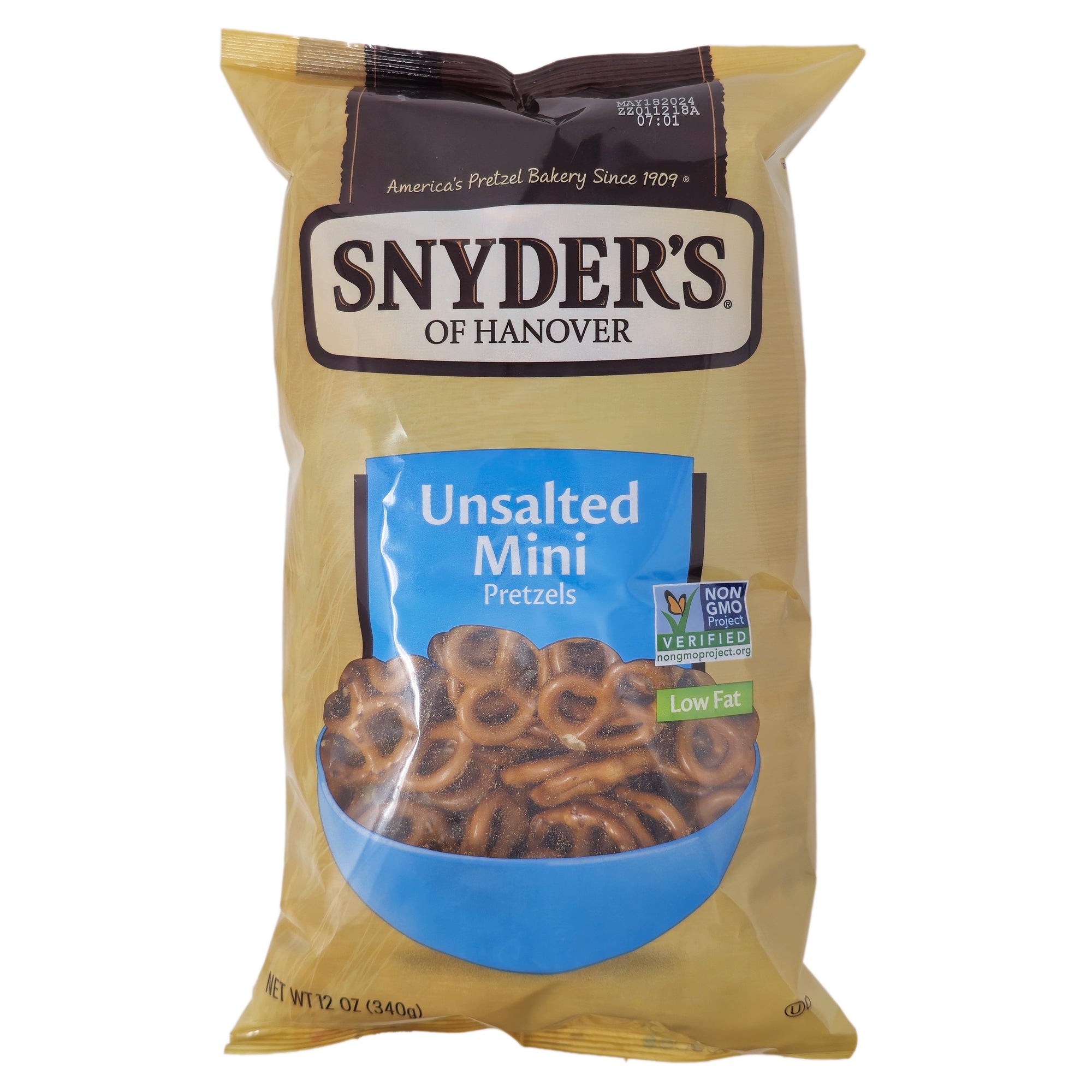 Snyders ungesalzene Mini-Brezeln – 12oz