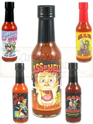 Arsch in der Wanne Chilisaucen 5 Packung Geschenk-Set