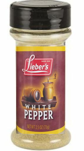 Lieber's gemahlen Weißer Pfeffer, 2,5 oz