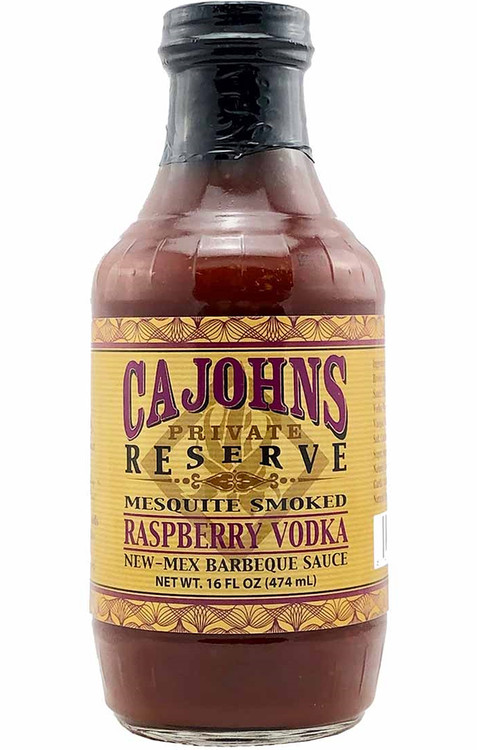 CaJohn's Mesquite Geräucherte Himbeere Vodka New-Mex Grillsauce, 16 Unzen