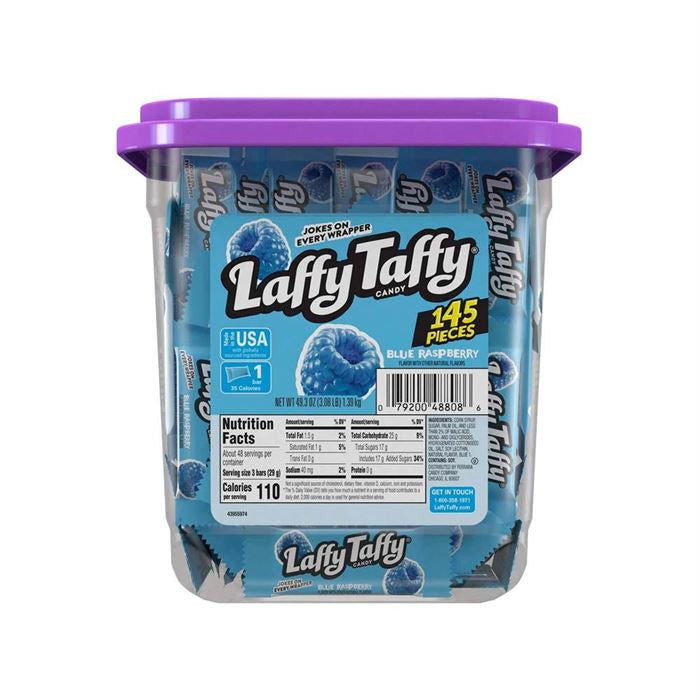 Laffy Taffy Blaue Himbeere – 145 Stück Wanne