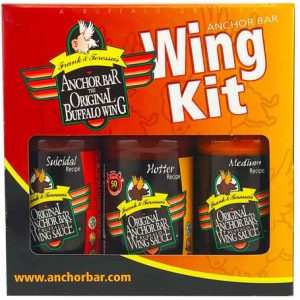 Anchor Bar Heiße Flügelsoßen Geschenkbox, 3/ . – 12oz