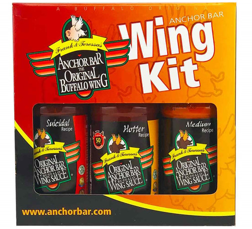Anchor Bar Hot Wing Saucen Geschenkbox, 3/12oz