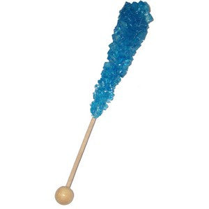 Rock Süßigkeiten Sticks (6) - Blaue Himbeere