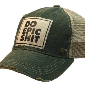 Vintage Life Do Epic Shit Distressed Trucker Hut Baseballmütze