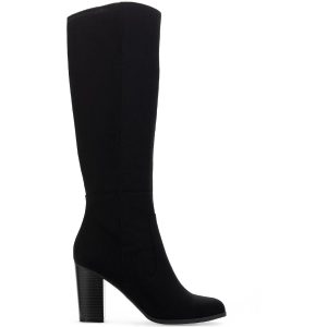 Addyy Imitat Wildleder breite Kalb Kniehohe Stiefel