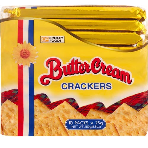 Buttercreme – Plain Crackers – 10er Packung – 25 G – 8,8 OZ