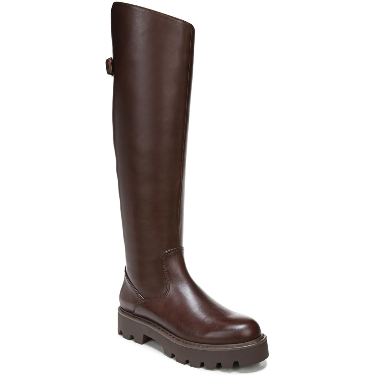 Bikinioberteile aus Leder mit hohem Knie – Stiefel