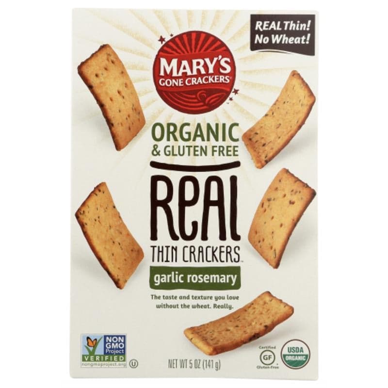 Mary's Gone Crackers Knoblauch Rosmarin Cracker, 5oz