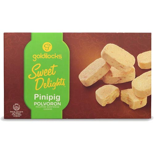 Goldilocks Süße Köstlichkeiten – Pinipig – Polvoron – Philippine Shortbread Kekse – 12 Stück – 10.60 OZ