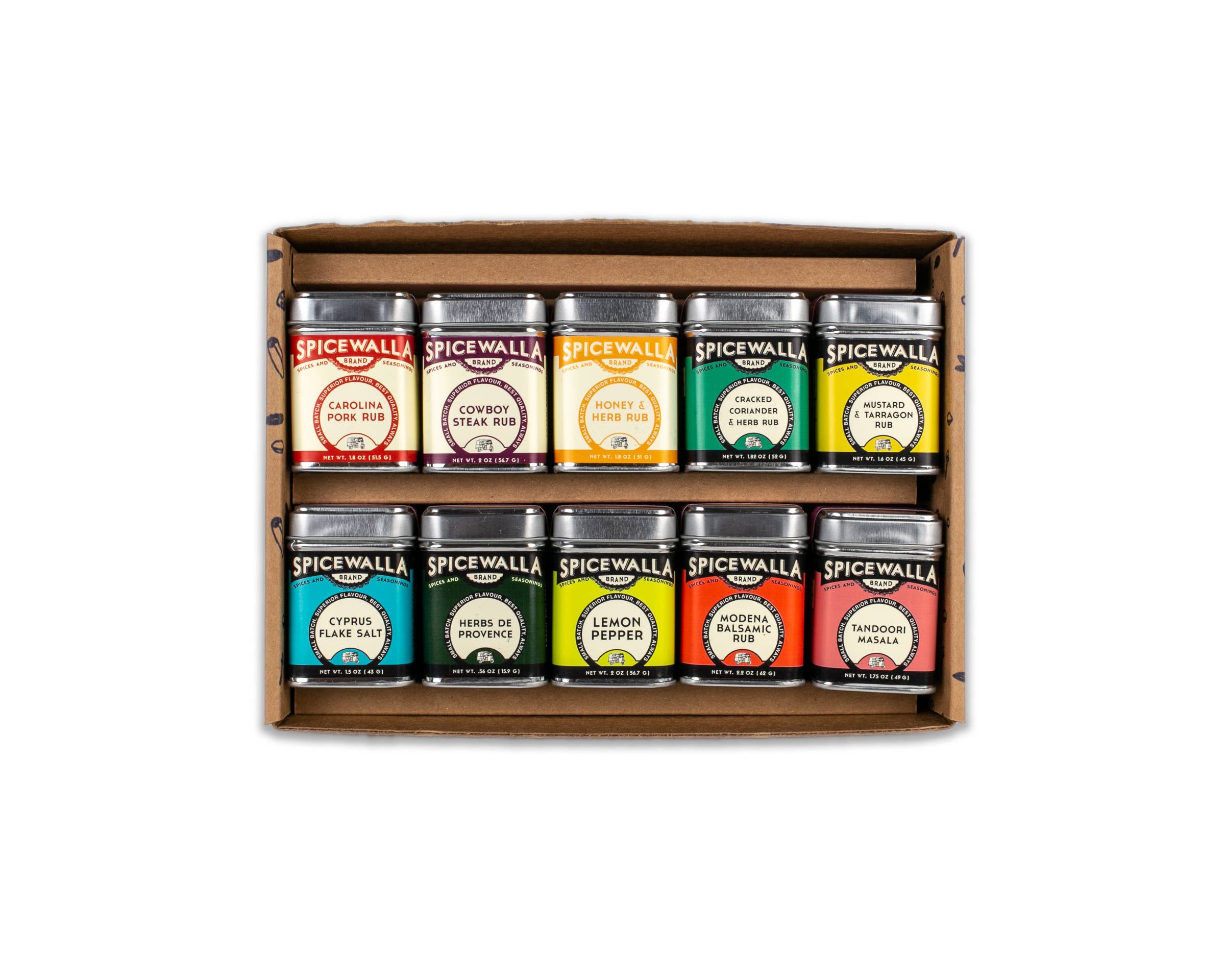 Spicewalla 10 Packung Grill und Roast Sammlung