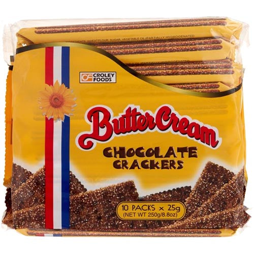 Buttercreme – Schokoladen Cracker – 10er Packung – 25 G – 8,8 OZ