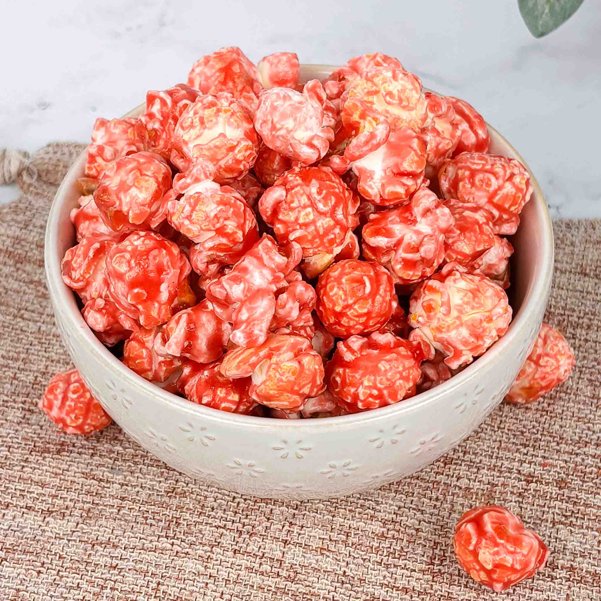 Erdbeeren & Sahne Rosa Popcorn