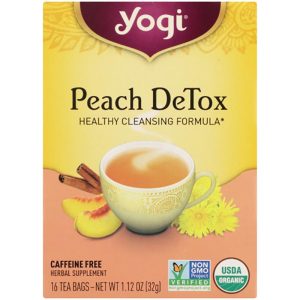 Yogi Tee – Pfirsich Detox, 16 Beutel, 1,1 Unzen