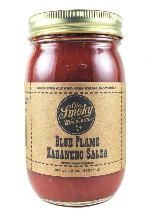 Ole rauchig Moonshine Blaue Flamme Habanero Salsa, 16oz