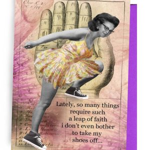 erin smith art – 328 Sprung des Glaubens Grußkarte
