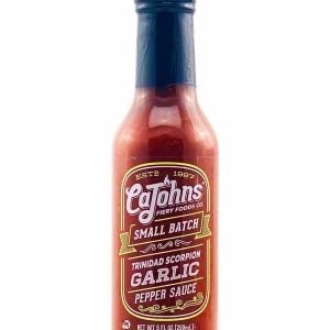 scharfe Sauce Cajohns kleine Charge Knoblauch Trinidad Skorpion 5 Unzen Hitze 9 $8.