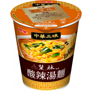 Myojo Ippeichan Chukazanmai Heiße und saure Suppe Ramen Instant Nudeln Tasse (Packung mit 6) – 64g