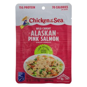 Chicken of the Sea niedriges Natrium wild alaskan rosa Lachsbeutel – 2,5 Unzen.