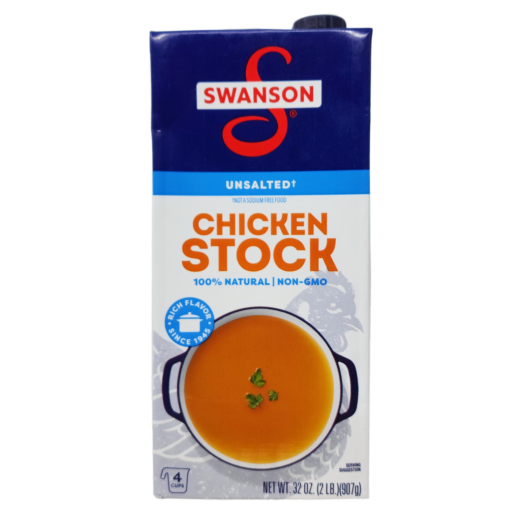 Swansons ungesalzene Hühnerbrühe – 32oz