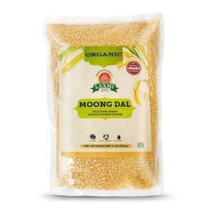Laxmi Bio-Monddal, gesplittete Mungbohnen, haricots mungo fendus, alle natürlich – 2lbs