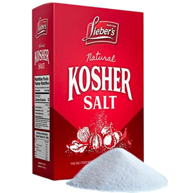 Lieber's Natürliches Kosher Salz, Kosher für Pessach, 3 Pfund