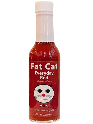 Fat Cat Täglich rote Jalapeno Chilisauce, 5oz