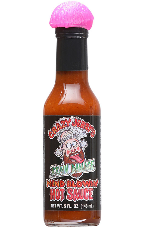 Verrückte Jerry Gehirn Schaden Geist Blowin Chilisauce, 5oz