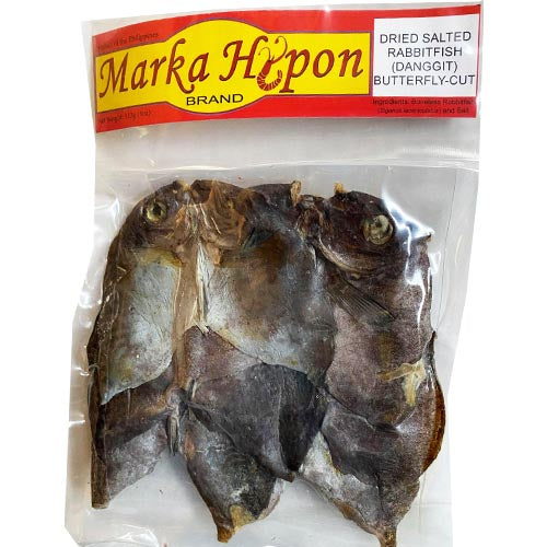 Marka Hipon – Getrockneter gesalzener Kaninchenfisch (Danggit) – Butterfly Cut – 4 OZ