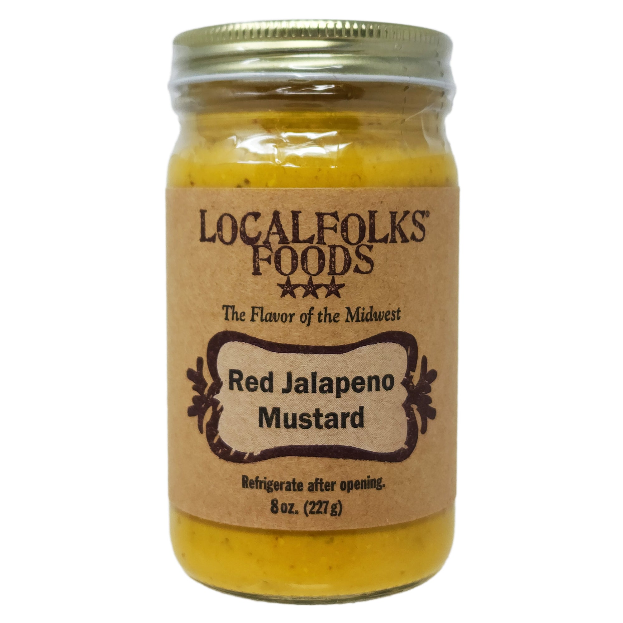 LocalFolks Foods Roter Jalapeno Senf 8oz
