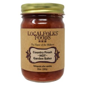 LocalFolks Foods Heißer Garten Salsa . – 12oz