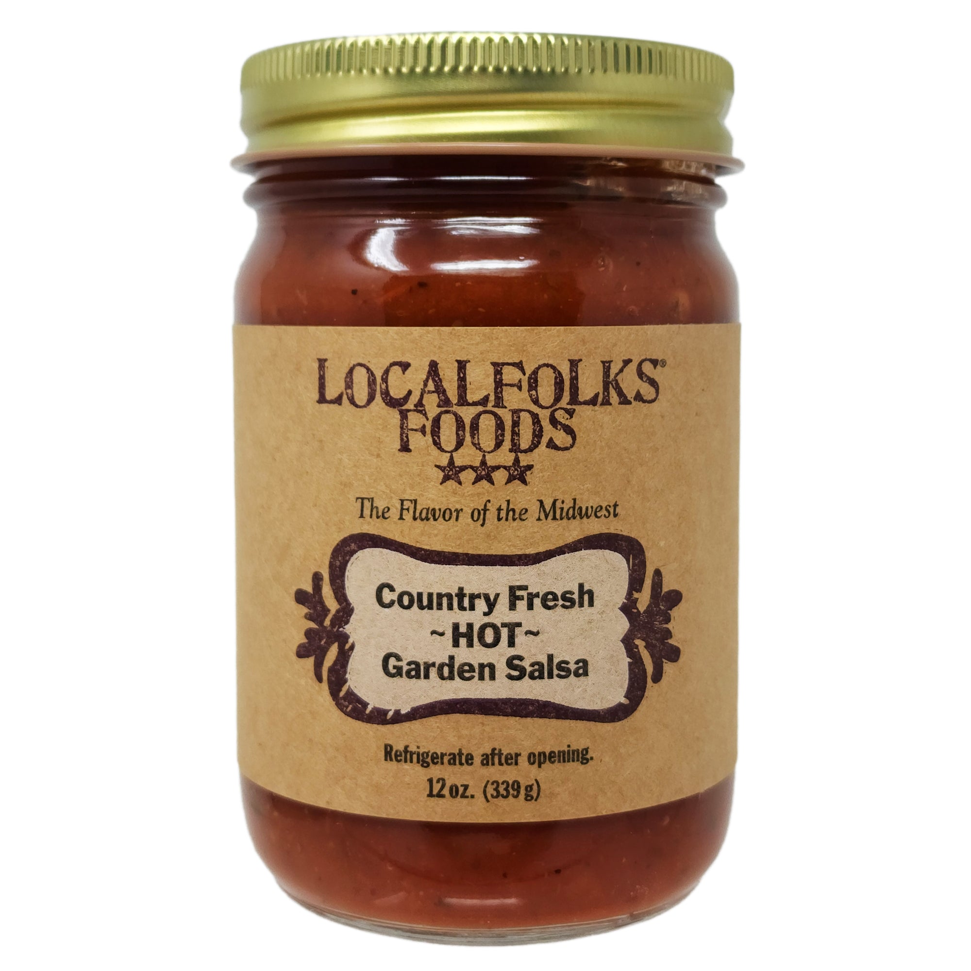 LocalFolks Foods Heißer Garten Salsa 12oz