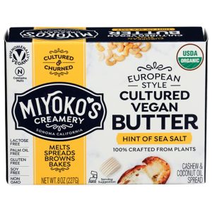 Miyoko’s Creamery – Cultured vegane Meersalzbutter, – 8oz