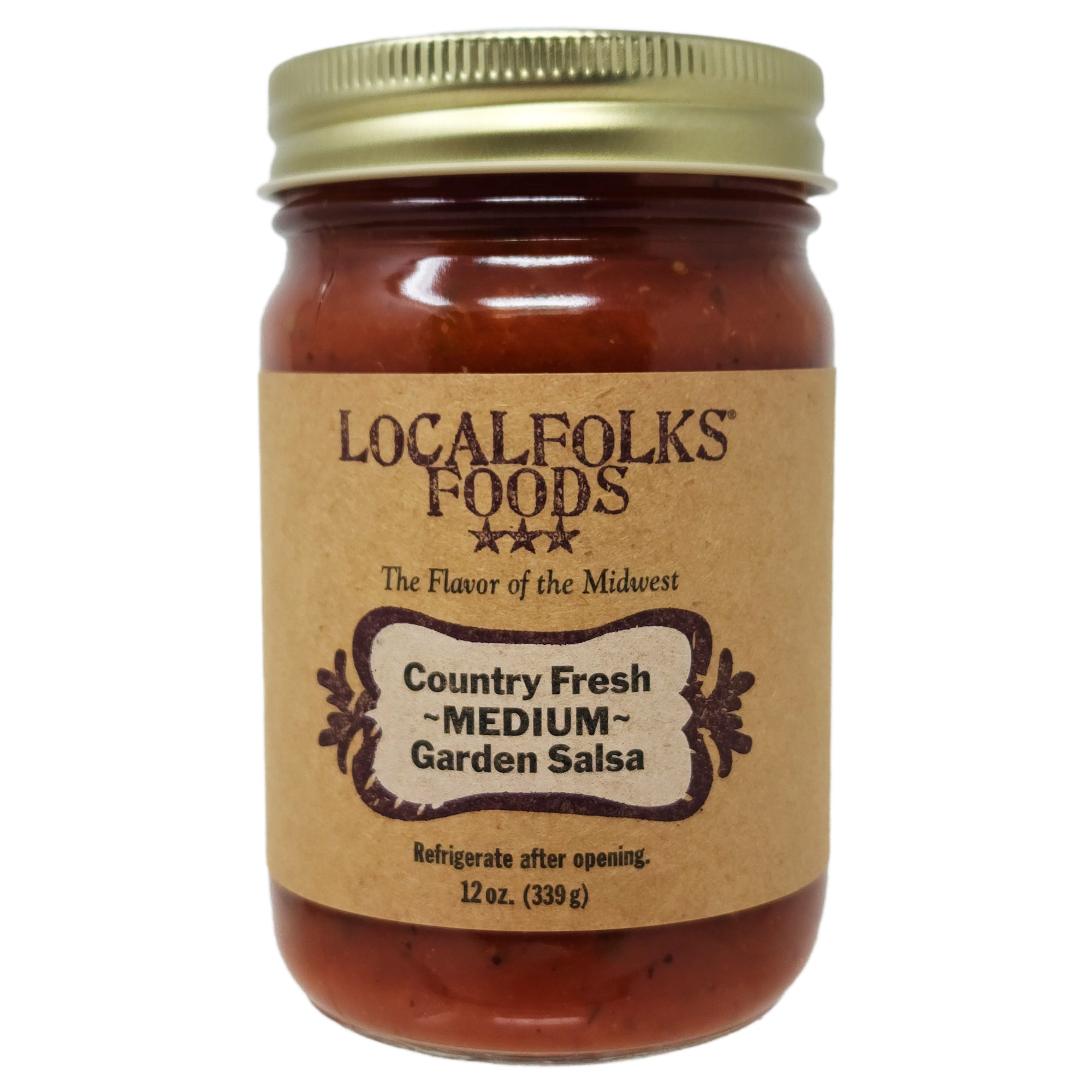 LocalFolks Foods Mittelgroßer Garten Salsa 12oz