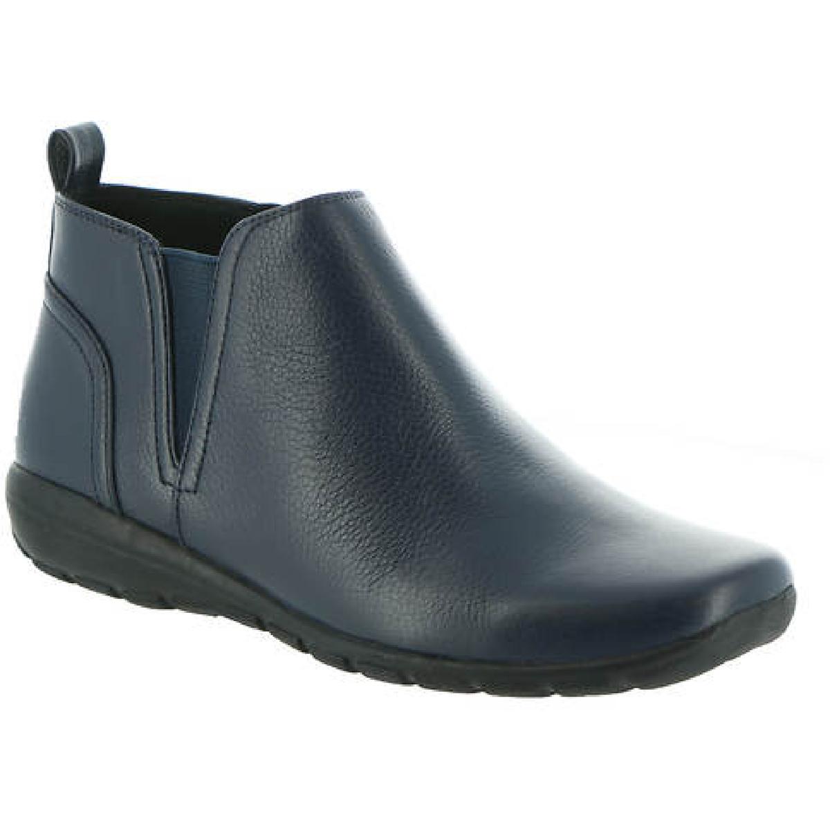 Aerial Leder Stiefeletten mit niedrigem Absatz