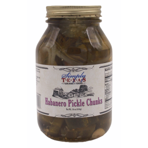 einfach texas habanero Gurkenstücke (quart)