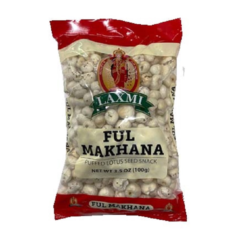 Laxmi Ful Makhana Phool Makhana, Fuchsnuss, geknallter Lotussamen, 100g