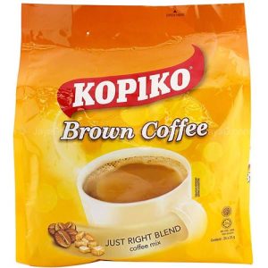 Kopiko sofort 3 in 1 braune Kaffeemischung – 10 Beutel / Packungsbeutel – 30 g
