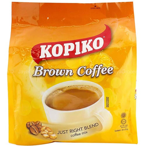 Kopiko sofort 3 in 1 braune Kaffeemischung – 10 Beutel / Packungsbeutel – 30 g