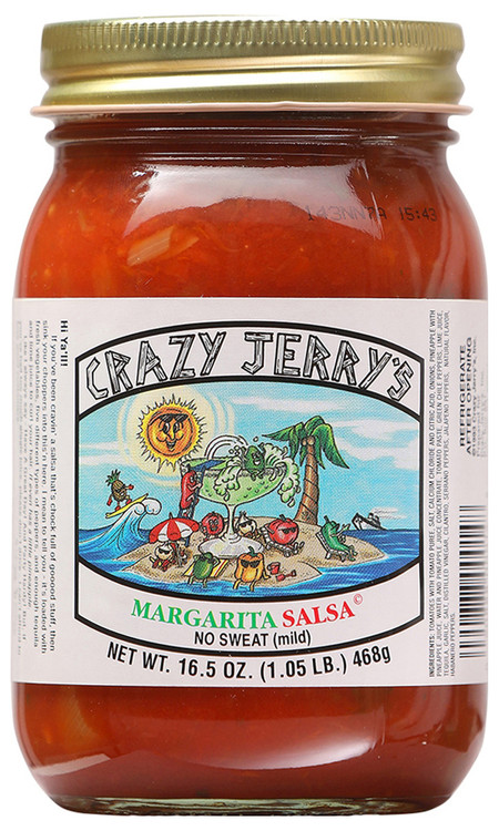Crazy Jerry's Margarita ohne Schweiß Milde Salsa, 16,5 oz