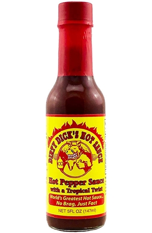 Schmutzige Dick's Hot Pfeffer Sauce mit einem tropischen Twist, 5oz
