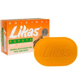 Likas – Original Papaya Skin Kräuter-Bad Seife für Gesicht und Körper – 135 g