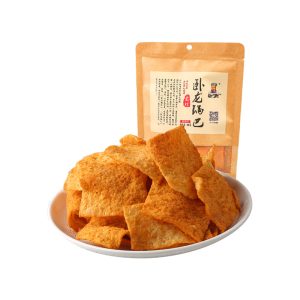 Wolong getrocknete würzige knusprige Reis Snack 100g