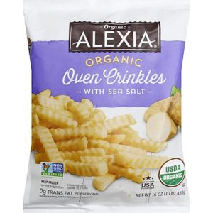 Alexia – Bio Crinkle Cut Frites mit Meersalz, 16oz