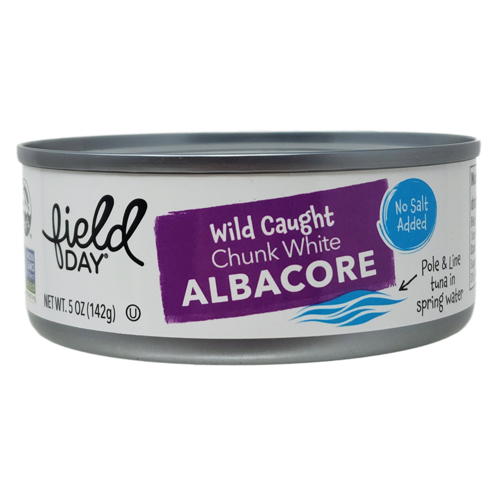 Feldtag Bio Kein Salz hinzugefügt Chunk Weiß Albacore Thunfisch – 5oz